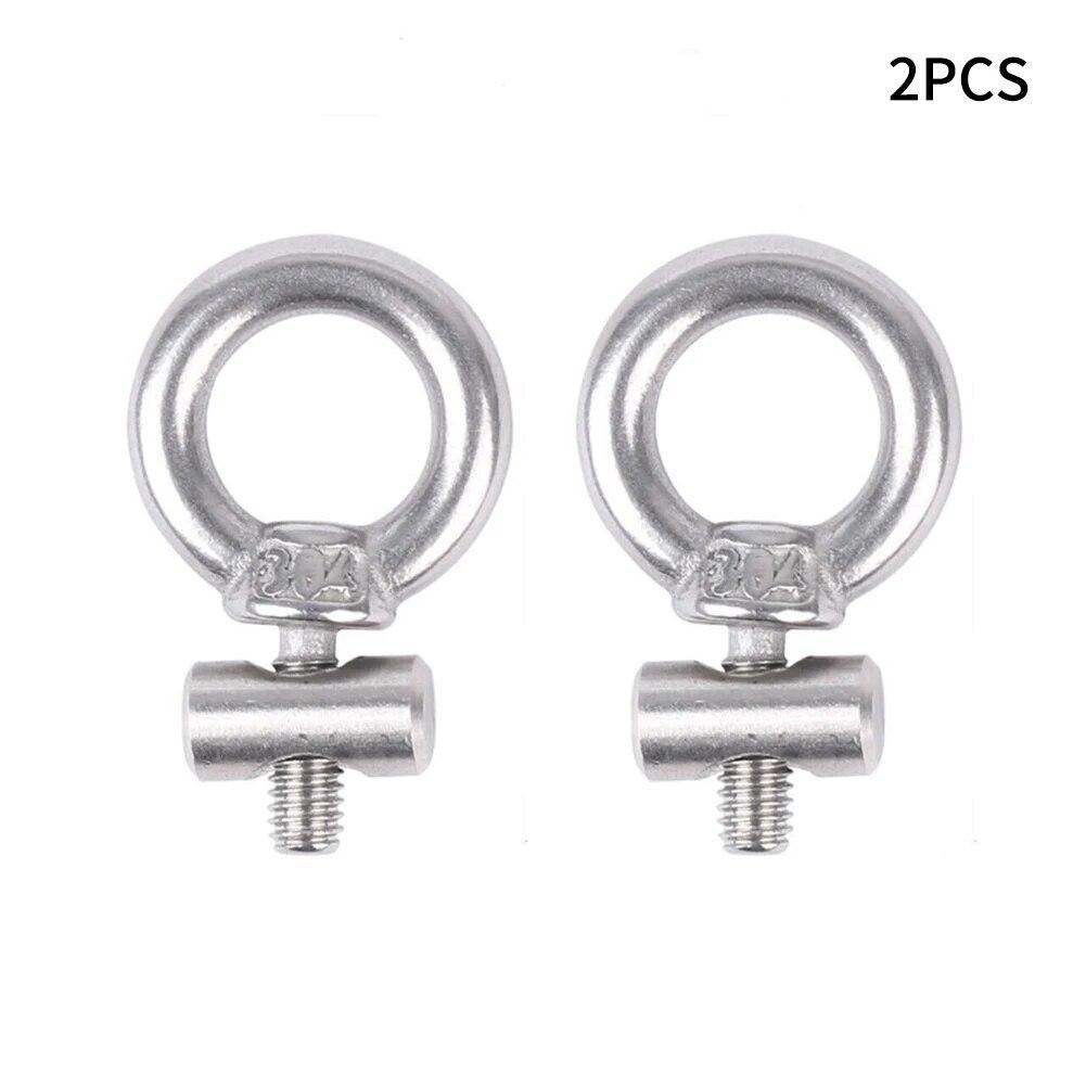 2PCS/set Awning Rail Campervan Awning Rail Stoppers 6mm Stops Hooks Stainless Steel RV Trailer Accessories Tarpaulin Stoppers