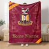 Name Custom Bradford City FC Print Flannel Blanket High Quality Warm Comfortable Cover for All Seasons Perfect for Gifts Home Decor