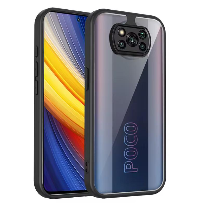 Чехол для Xiaomi Poco X3 Pro Чехол для телефона Poco X3 Чехол Poco X3 NFC Подушка Ударопрочный Силиконовый Бампер Прозрачная Матовая Задняя Панель Жесткий
