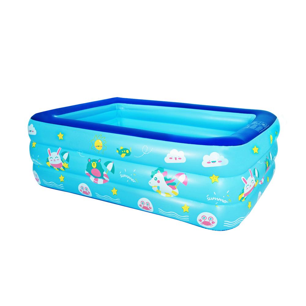 Large Foldable Inflatable Pool for Kids & Adults - Home & Outdoor Water Play
