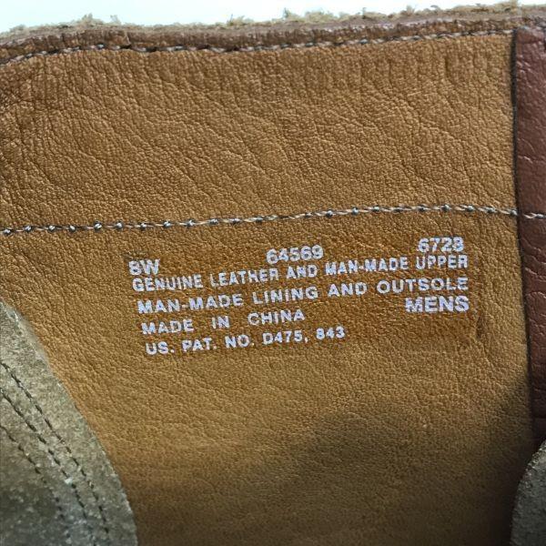 Timberland Кожаные рабочие ботинки на шнуровке с 9 отверстиями, коричневые, размер 8 (26,0 см) Мужской(ИСПОЛЬЗОВАЛ)