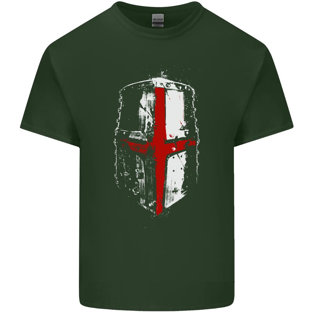 Helmet Gym England Flag St Georges Day Unisexs Light Cotton Tshirt