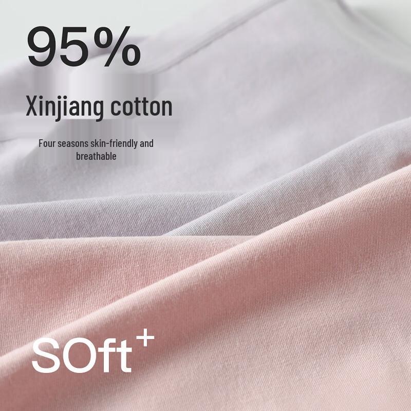 Fenteng Women's Antibacterial Cotton & Mulberry Silk Briefs 5-Pack