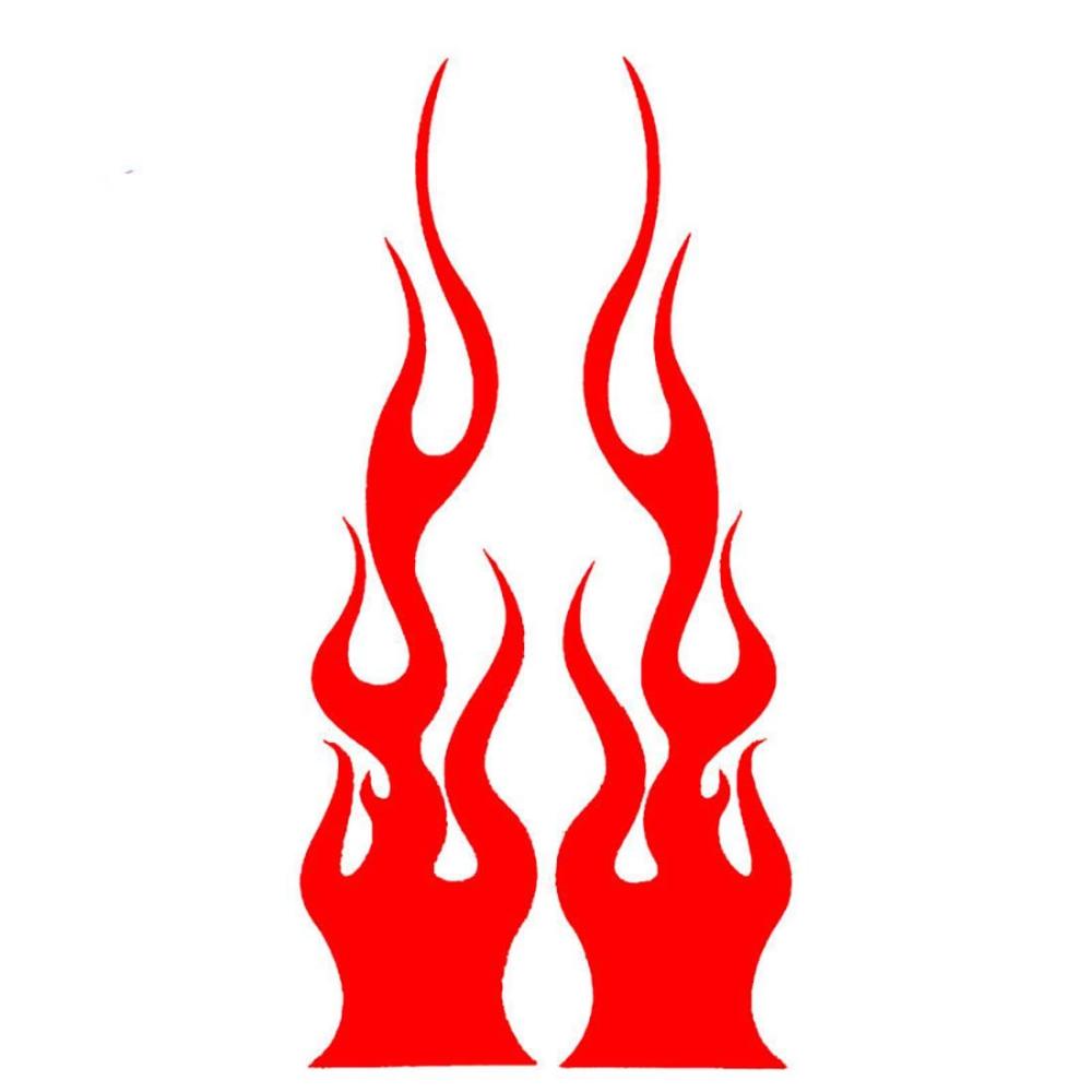 Flame Exterior Accessories Scratch Sticker Marks Headlight Decal Creative Car Sticker Waterproof
