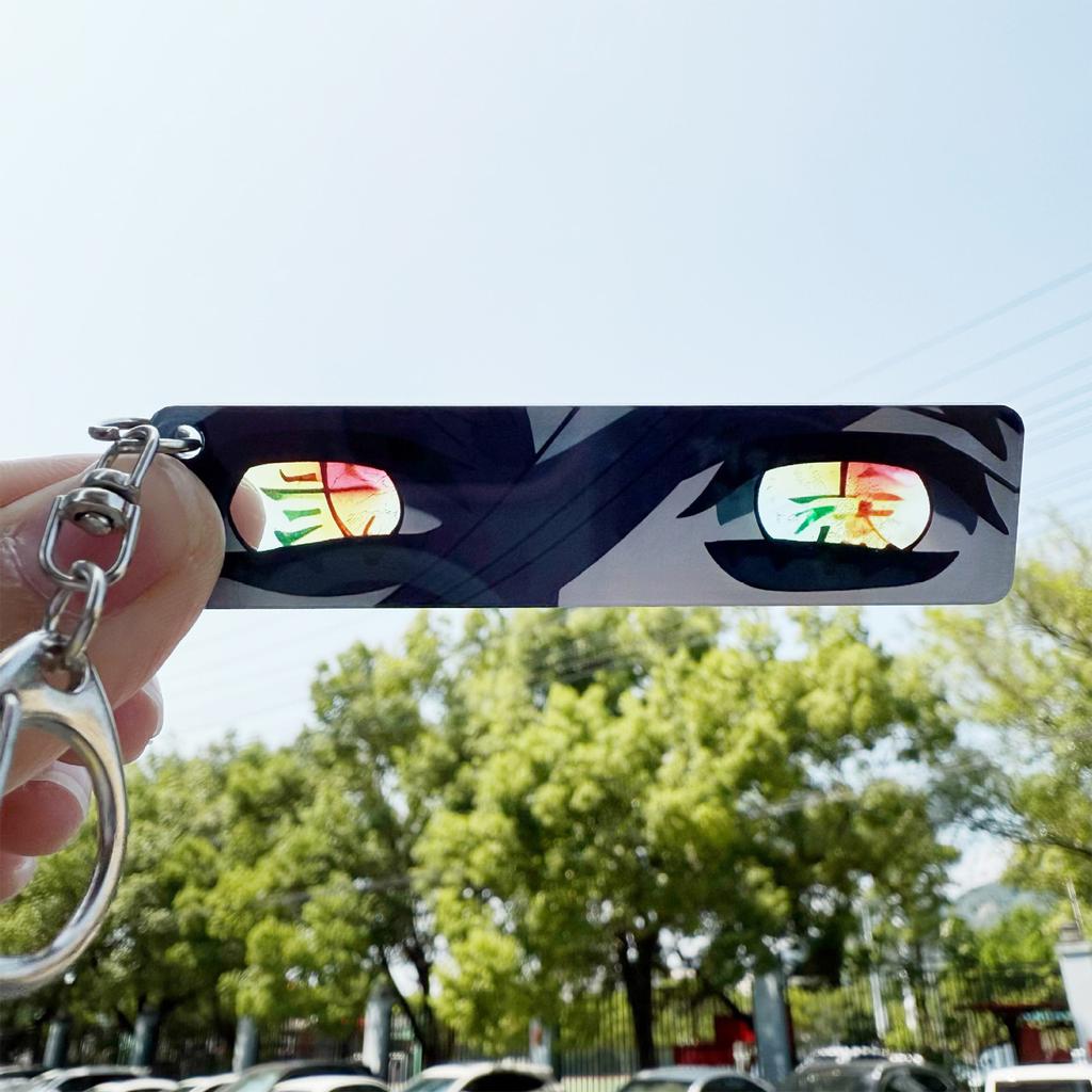 Eccentric Transparent Acrylic Pendant Dark Keychain, Creative Gift, Backpack Decoration Accessory