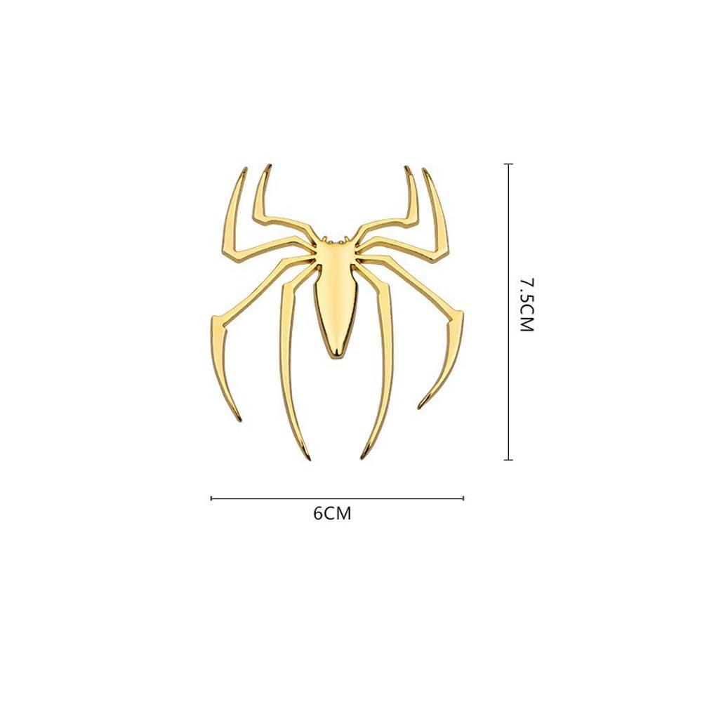 Универсальные 3D металлические наклейки на автомобиль, логотип паука на машину, хромированный значок, эмблема на машину, наклейка для стайлинга автомобиля, украшения для экстерьера автомобиля, аксессуары