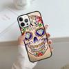 Mexican Skull Flower Phone Case For iPhone 17 Air 14 15 16 13 12 Cover For Apple 14 15 16 Pro Max Plus Coque