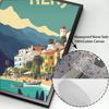 Винтажный туристический плакат Город Малага Холст Принты Искусство Деревня Пляжи Солнечный Берег Ретро Настенное Искусство Картины Фреска Домашний Декор