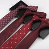 Red Tie Men'S Wedding Best Man Suit Groom Wedding Dress Business Pattern Hand Tie