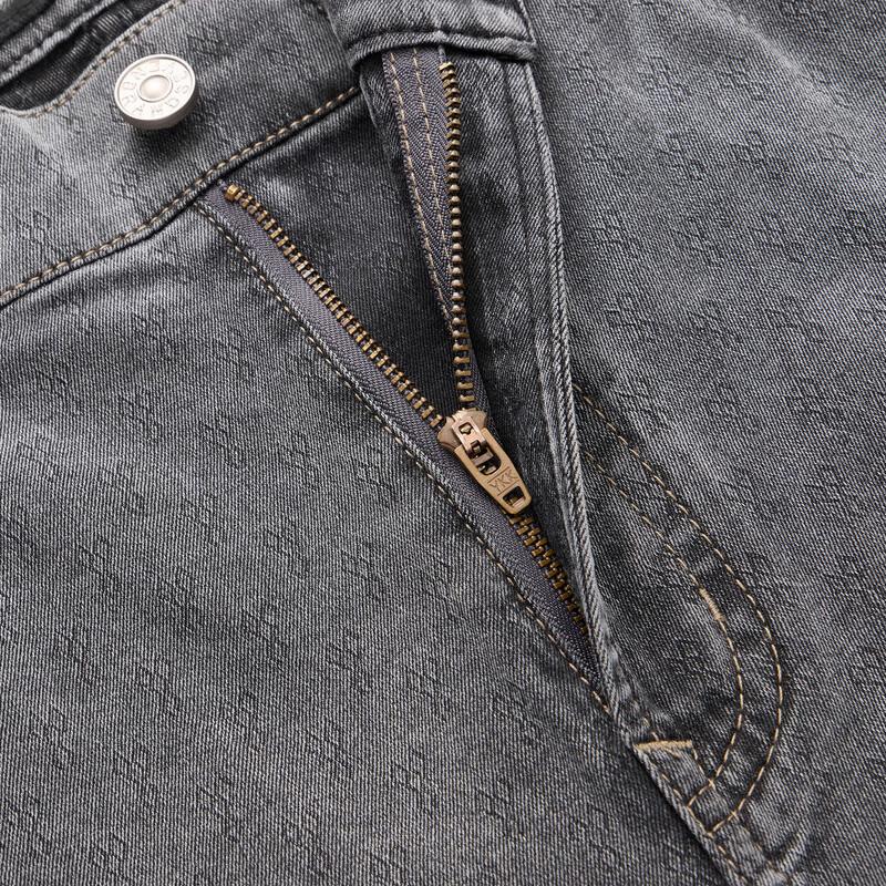 Мужские модные джинсы прямого кроя из лайкры Sevenwolves