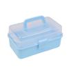 3 Layers Large Capacity Storage Box With Handle Foldable Plastic Portable Makeup Hairpin Organizer Nail Art Jewelry Box