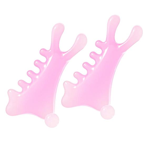 1/2 шт., меридианная массажная расческа, многоцелевая массажная расческа для лица и головы, портативный ручной массажер для тела и головы, скребок для гуаша