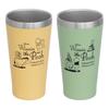 Maebata Disney Winnie the Pooh набор из 2 стаканов в коробке с вакуумной изоляцией из термонержавеющей стали желто-зеленый 51776 Тепло/холод