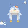 Penguin Winter Plush Hat Cartoon Hamburger Ear Protection Cap Skiing Bear Lei Feng Hat  Autumn