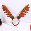 Регулируемый головной убор с коричневыми рогами оленя, аксессуар для костюма омелы для взрослых и детей, для сезонного мероприятия