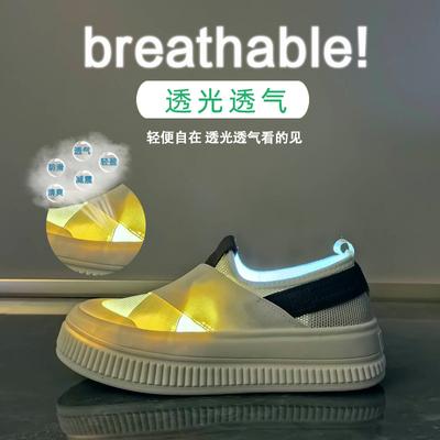 Мода 2024 Лето Женские Кроссовки Новые Дышащие Маленькие Белые Туфли Студентка Толстая Подошва Обувь на Платформе Повседневные Кеды