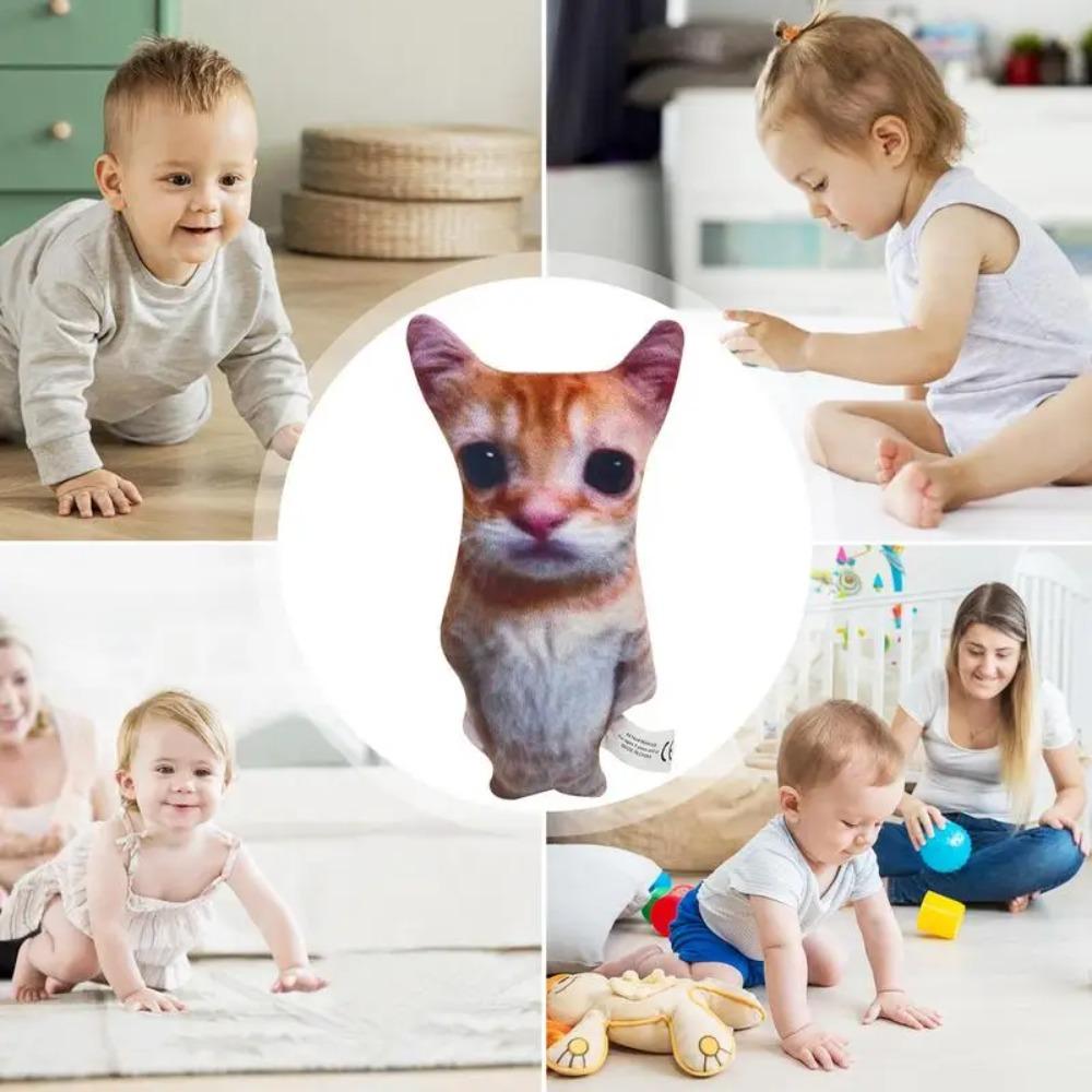 Comfort Stuffed Lifelike Cats Plush Toy Cute Cat Plush Toy American Shorthair Cat Doll Home