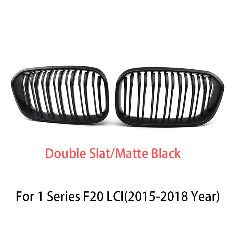 Front Bumper Racing Radiator Mesh Grill For BMW 1 Series F20 F21 Facelift 2015-2019 Gloss Matte Black