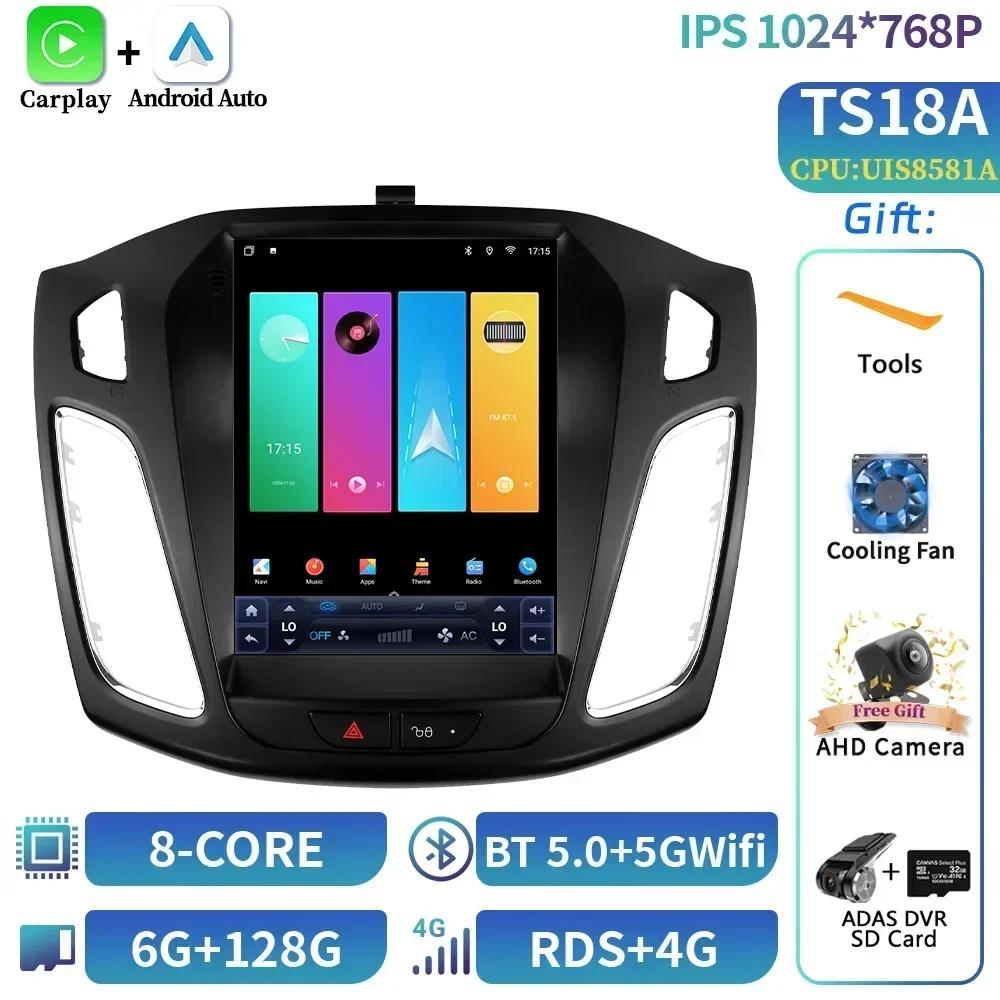 9,7-дюймовый Android 14 автомобильный радиоприемник для Ford Focus 3 Mk 3 2011-2019 Carplay 4G мультимедийные плееры GPS автомагнитола автомобильный монитор экран GPS