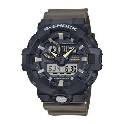 Мужские часы G-Shock GA-710TU-1A3JF оливково-зеленого цвета, двухцветные утилитарные цвета, японская версия