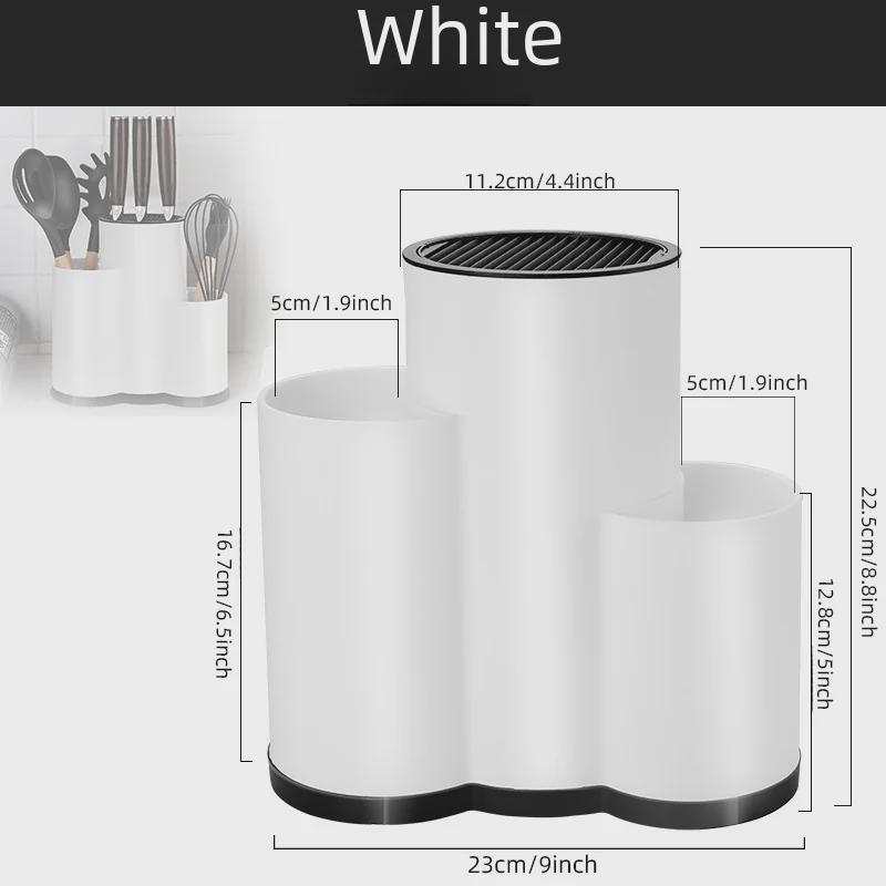 Современная стойка для хранения кухонных ножей и принадлежностей — интегрированный держатель и органайзер