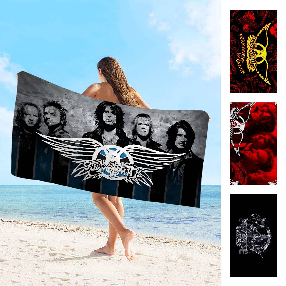Классическая рок-группа A-Aerosmith Микрофибровое пляжное полотенце Впитывающее Быстросохнущее Мягкое Полотенце для йоги, плавания, курорта, альпинизма