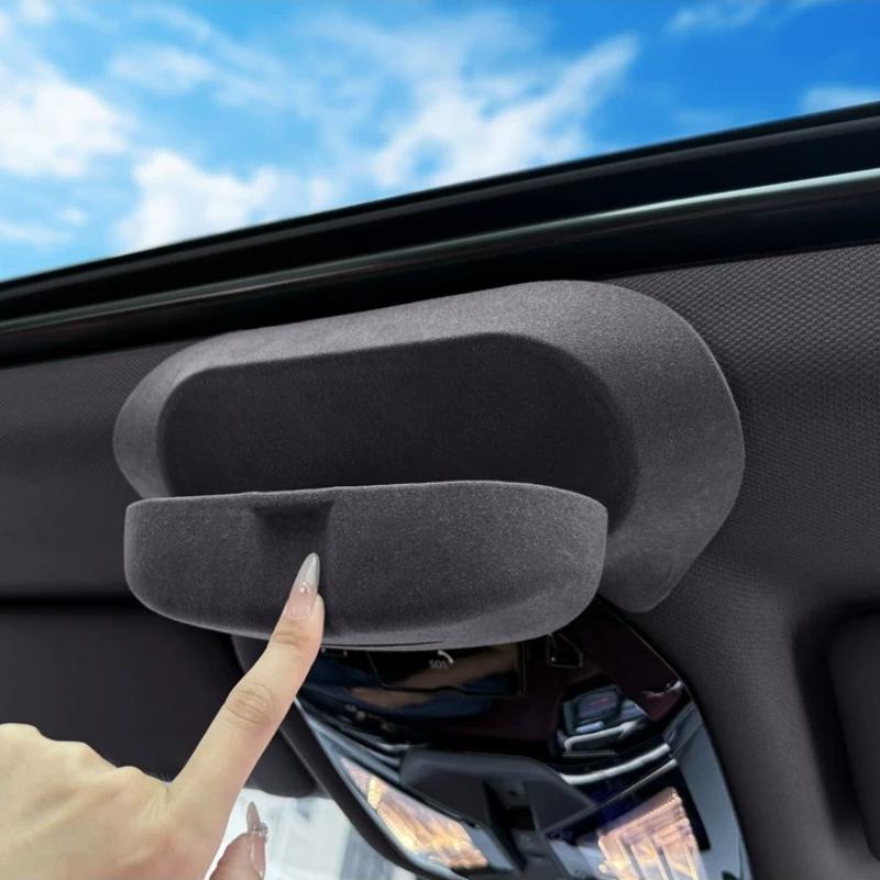 Car Sunglasses Holder For BMW 3 5 Series X3 X5 X6 X7 Suede Roof Sun Glasses Case Box Glasses Storage Clips Organizer Accessories