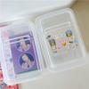 Transparent Plastic Storage Box Photocards Small Card Storage Box Organizer Kpop Photocard Storage Box Small Card Storage Box