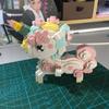 LOZ 9256 Animal World Sakura Flower Horse Pet Monster 3D DIY Mini Diamond Blocks Bricks Building Toy for Children Gift No Box