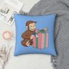 Curious George Birthday Gift Square Pillowcase Pillow Cover Cushion Throw Pillow For Home Sofa Living Room