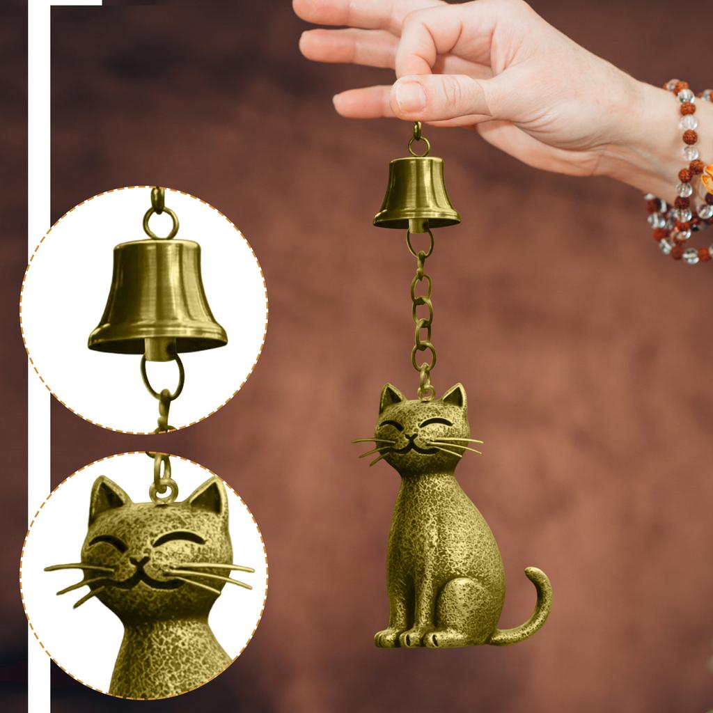 Cat Wind Chimes, Unique Cat Garden Decoration, Outdoor Cat Statue Theme Gift Wind Chimes For Cat Lovers