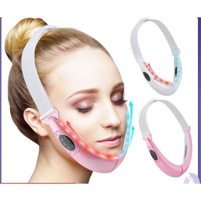 TENS Микротоковое устройство для лифтинга лица Светодиодная фотонная терапия Вибрационный массажер для похудения лица Двойной подбородок V-образный лифтинг-пояс