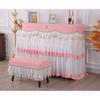 Beautiful and Dustproof Piano Cover for Household Use Small Fresh Lace Fabric Cover Playing The Piano At Home Without Taking It