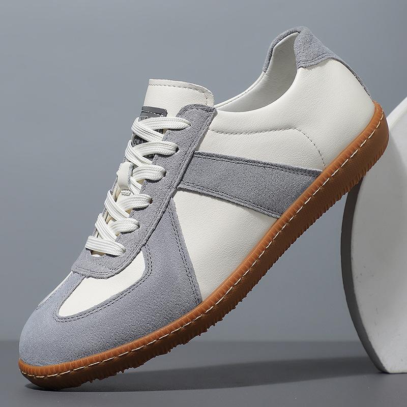 Мужская обувь весна новая мода кожаные кеды тренд универсальная спортивная повседневная мужская дышащая кожаная обувь