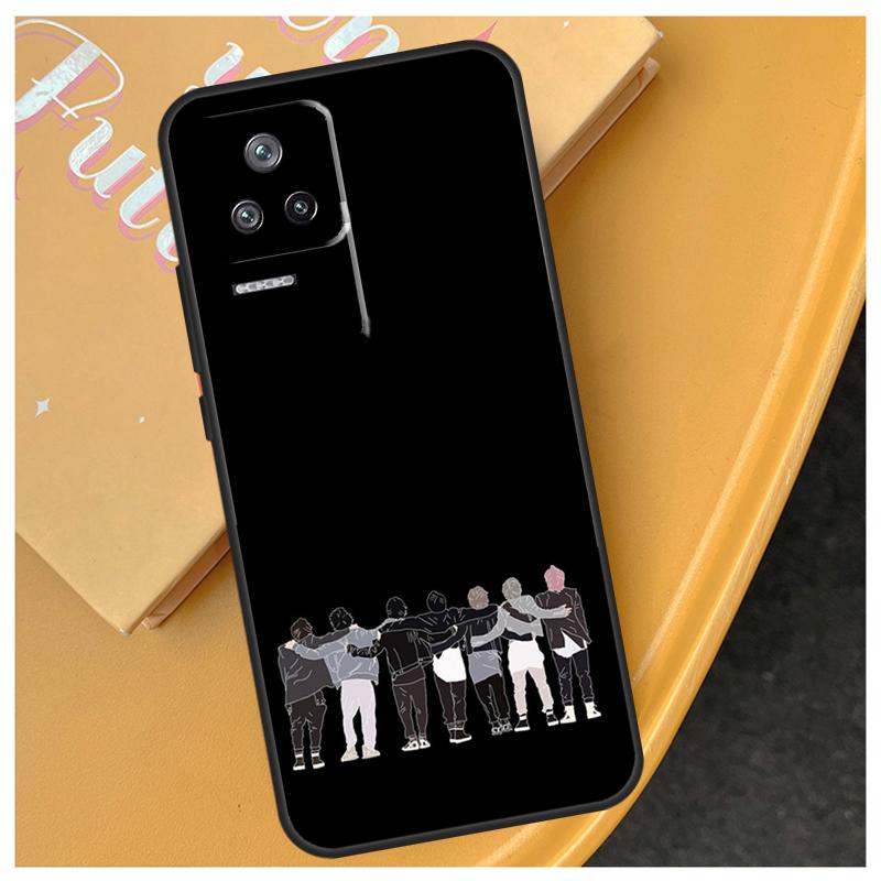 Корейская мода K-pop группа Чехол для POCO F5 X5 X3 Pro F3 F4 X4 GT M4 M5 Задняя крышка для Xiaomi 12 Lite 11 13 11T 12T Pro