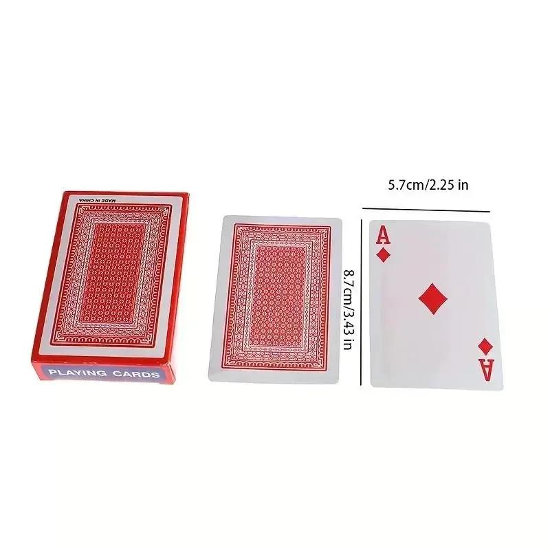 54 PCS/set of Red Playing Cards, 57X87mm Standard Game Card Set, Adult Magic Soha Entertainment Board Game