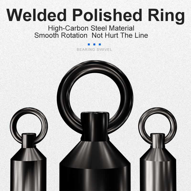Kingdom Подшипник Поворотный рыболовный соединитель Высокопрочный катящийся рыболовный снасть из нержавеющей стали Шарик Аксессуары для рыбалки