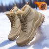 Флисовые зимние мужские ботинки, рабочие ботинки Мартин, камуфляжные тренировочные ботинки, дезерты, зимние ботинки, утепленные теплые высокие хлопковые ботинки