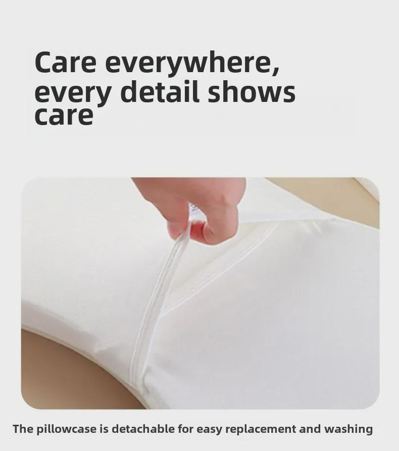 Подушка для сна с эффектом памяти для детей от 0 до 6 лет - чистый хлопок, для всесезонного использования