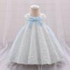 Newborn Dress Flowers Mesh Fashion Party Little Princess Baby Dress  Birthday Gift Kids Clothes
