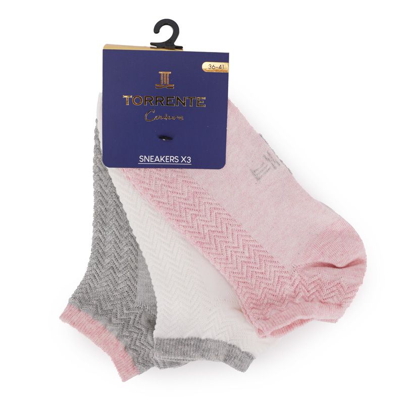 Socquette uni x3 Femme TORRENTE