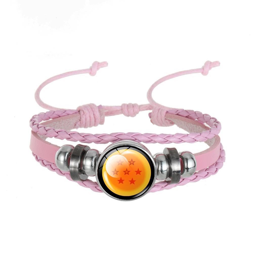 Винтажный плетеный кожаный браслет Dragon Ball, Креативный подарок, Аниме-украшение