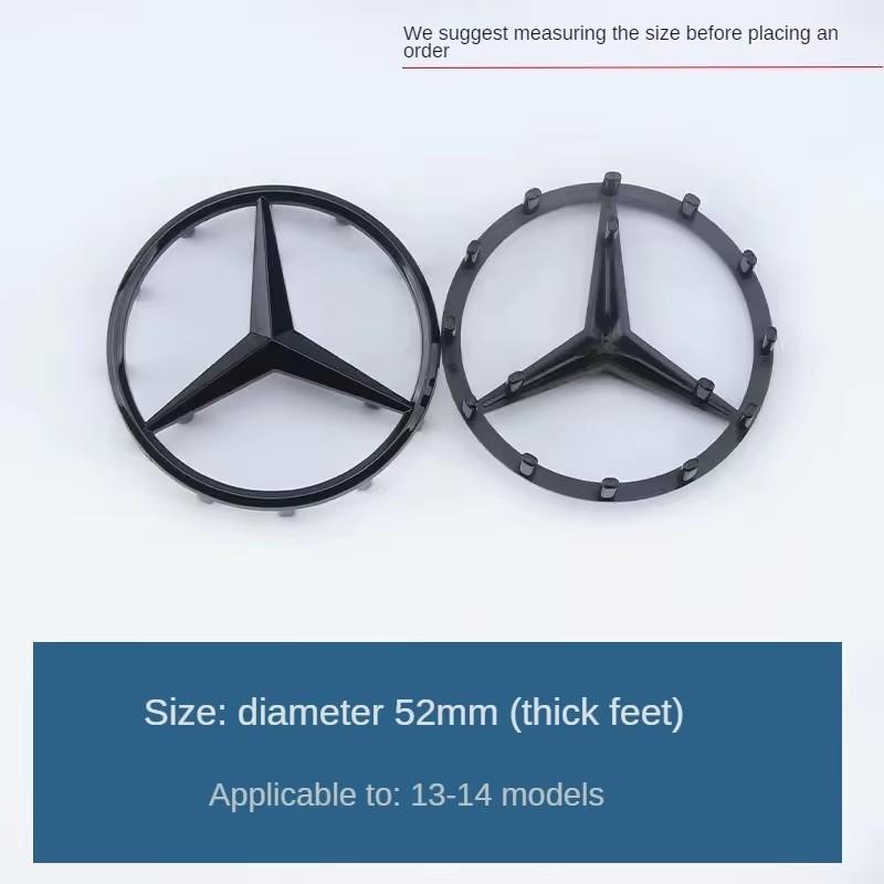 52mm 57mm 18 Pins Star Logo Steering Wheel Center Badge Car Emblem for Mercedes Benz E260 W211 GLC GLE Interior Mouldings FXPB-V LG4
