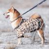 Arctic Velvet Leopard Print Pet Clothing for Cats & Dogs: Thickened Autumn/Winter Outfit for Schnauzers & Corgis
