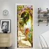 Door Sticker Wall Paper 3D Wallpaper DIY Poster Art Murals Home Decor Quote Stickers Decoration Self-Adhesive Removable Garden
