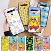 AS16 Funny Spongebob Black Case for Samsung Note 20 Lite S24 Ultra S23 S22 A05 A06 A11 A71 A15 A16 A13 A24 A25 A33 A52 A53 M55 M35 Sofe Cover