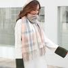 Women's Winter Casual Plaid Scarf Japanese Imitation Cashmere Thick Warm Scarf Scarf Shawl