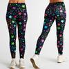 Штаны для фитнеса и йоги с высокой талией и принтом звезд, штаны для фитнеса, женские модные спортивные сексуальные модные плавки