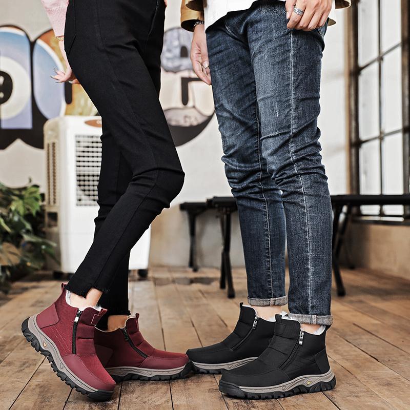 Winter Boots Same Style for Men and Women Soft Bottom Anti-Slip Warmth Preservation Free Shipping Men's Shoes Comfortable Cold Resistant