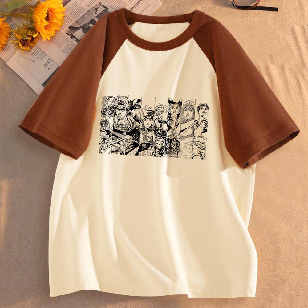 Jojo Bizarre Adventure Steel Ball Run girl anime aesthetic Classic Trendy t-shirt Retro graphic Digital Pop Culture Colorful